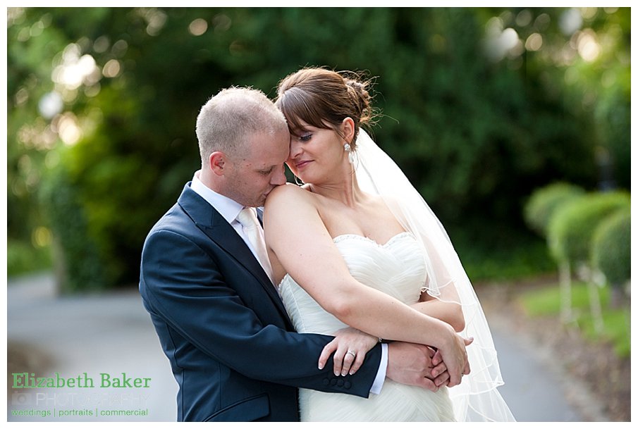 mr and mrs kiss Bartle Hall Wedding Photography