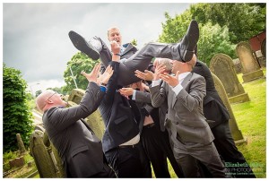 wedding celebrations with groomsmen