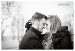 Black and white couple photo