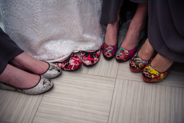 alternative shoes for bridal party