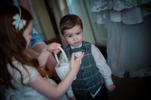 quizical expression from page boy