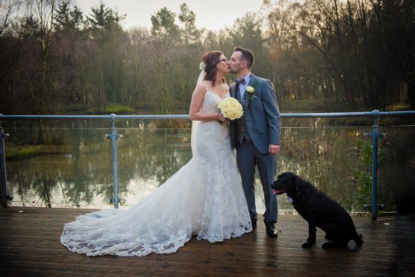 mr and mrs with dog