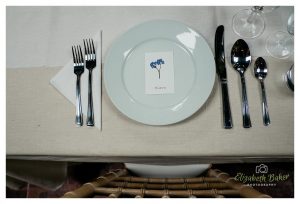 table setting for groom