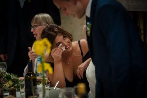 crying during the speeches
