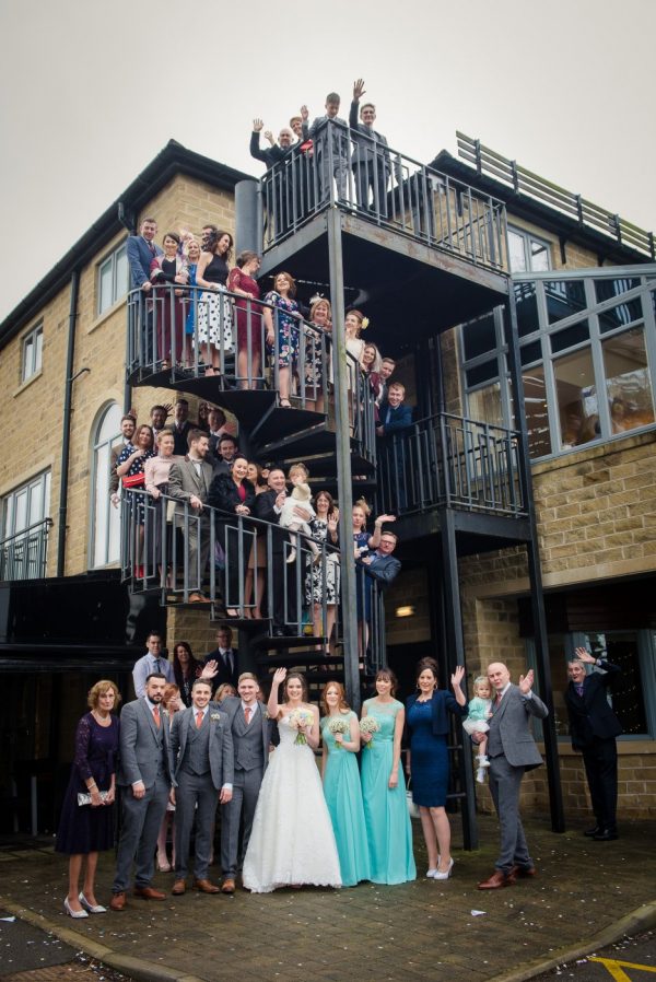 wedding party group photo
