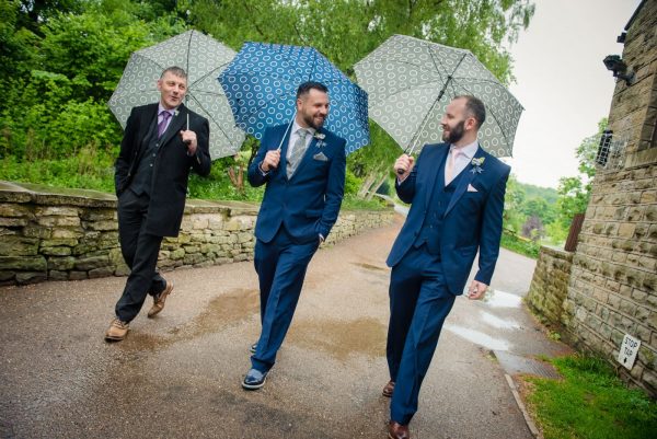 Oakwell Hall groom in the rain