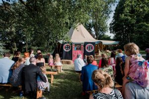 puppet show and audience